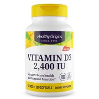 Витамины и минералы Healthy Origins Vitamin D3 2400 IU, 120 капсул