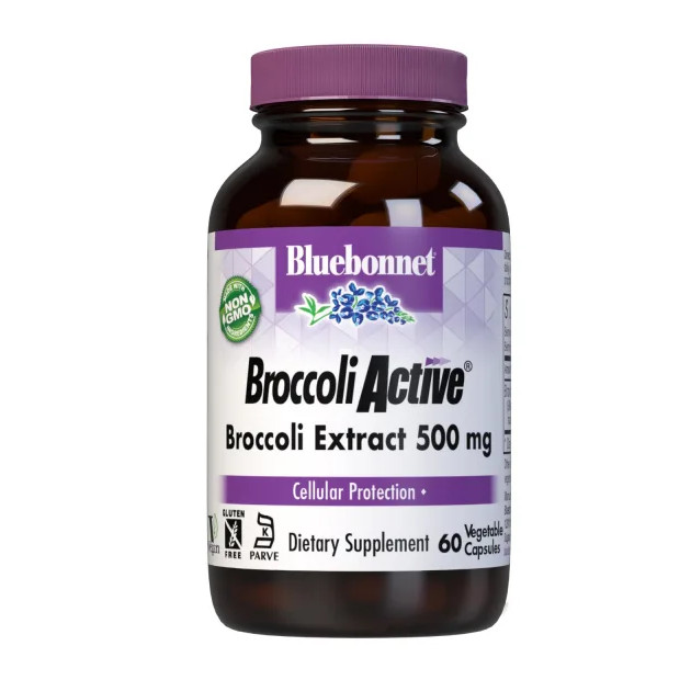 Натуральна добавка Bluebonnet Broccoli Active, 60 вегакапсул