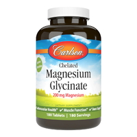 Витамины и минералы Carlson Labs Chelated Magnesium Glycinate, 180 таблеток