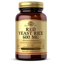 Натуральная добавка Solgar Red Yeast Rice 600 mg, 60 вегакапсул