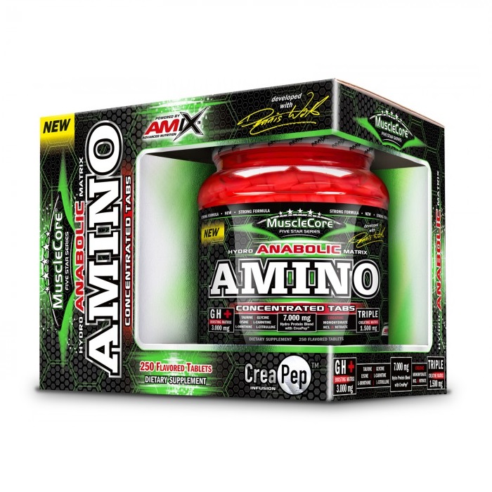 Амінокислота Amix Nutrition MuscleCore Amino with CreaPep, 250 таблеток