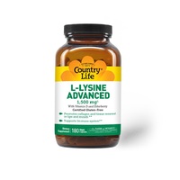 Аминокислота Country Life L-Lysine Advanced 1500 mg, 180 капсул