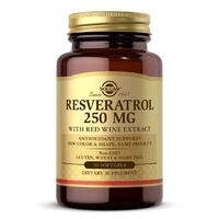 Натуральна добавка Solgar Resveratrol 250 mg, 30 капсул