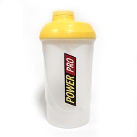 Шейкер Power Pro, 600 мл, Transparent/Yellow