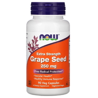 Натуральная добавка NOW Grape Seed 250 mg, 90 вегакапсул