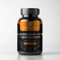 Препарат для суставов и связок VitalHarmony Glucosamine + MSM + Chondroitin, 90 капсул