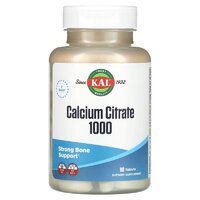 Витамины и минералы KAL Calcium Citrate 1000 mg, 90 таблеток