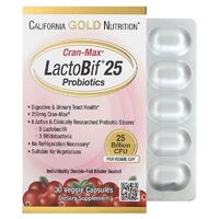 Пробиотики и пребиотики California Gold Nutrition LactoBif 25 Probiotics, 30 вегакапсул