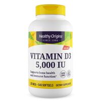Витамины и минералы Healthy Origins Vitamin D3 5000 IU, 540 капсул