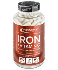 Витамины и минералы IronMaxx Iron + Vitamin C, 130 капсул