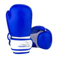 Перчатки для бокса и единоборств Перчатки боксерские PowerPlay PP 3004 JR, Blue/White