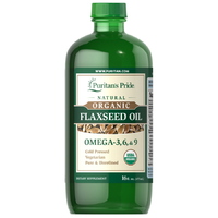 Жирні кислоти Puritan's Pride Organic Flaxseed Oil, 473 мл