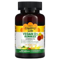 Витамины и минералы Country Life Vitamin D3 1000 IU, 60 желеек