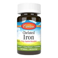 Витамины и минералы Carlson Labs Chelated Iron, 100 таблеток