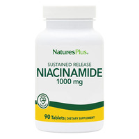 Витамины и минералы Natures Plus Niacinamide 1000 mg, 90 таблеток