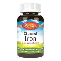 Витамины и минералы Carlson Labs Chelated Iron, 250 таблеток