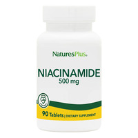 Витамины и минералы Natures Plus Niacinamide 500 mg, 90 таблеток
