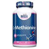 Аминокислота Haya Labs L-Methionine 500 mg, 60 капсул