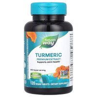 Натуральна добавка Nature's Way Turmeric Premium Extract, 120 вегакапсул