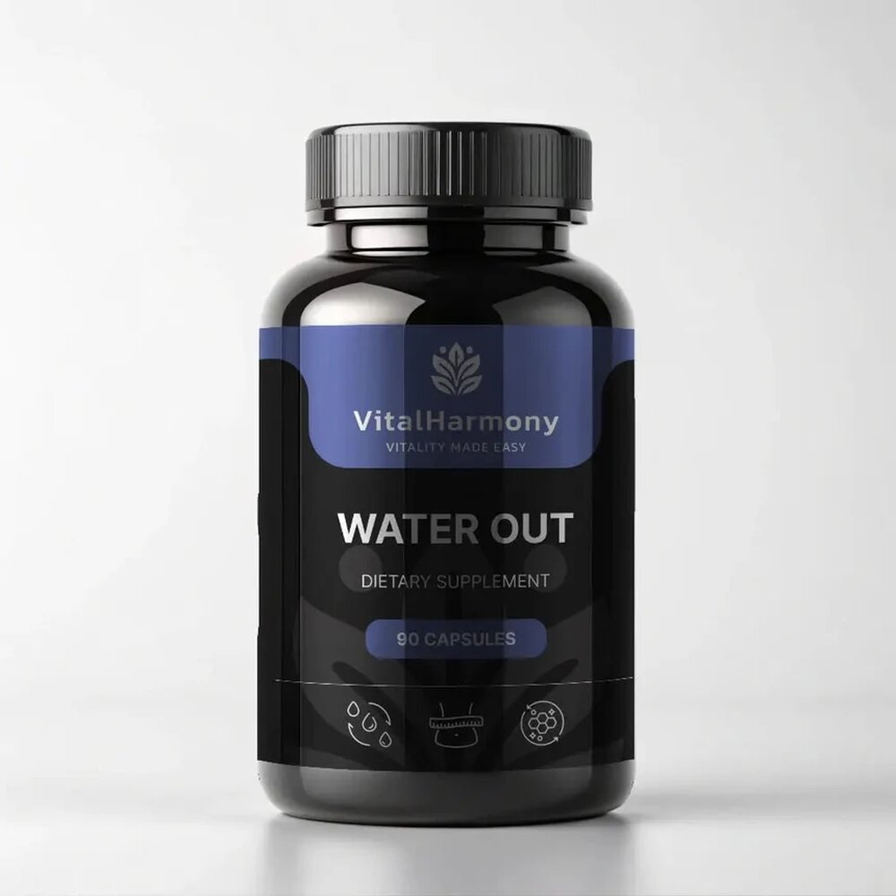 Жироспалювач VitalHarmony Water Out, 90 капсул