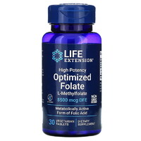 Витамины и минералы Life Extension High Potency Optimized Folate 8500 mcg, 30 таблеток