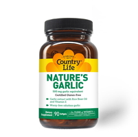 Натуральна добавка Country Life Nature’s Garlic, 90 капсул