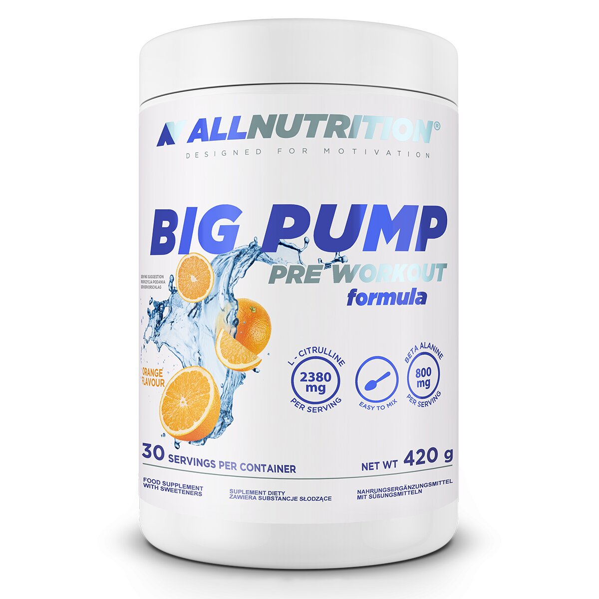 Предтренировочный комплекс AllNutrition Big Pump, 420 грамм