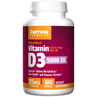 Витамины и минералы Jarrow Formulas Vitamin D3 5000 IU, 100 капсул