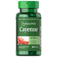 Натуральная добавка Puritan's Pride Cayenne 450 mg, 100 капсул