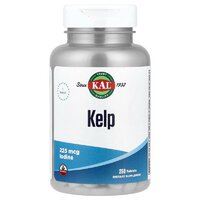 Витамины и минералы KAL Kelp Iodine 225 mcg, 250 таблеток