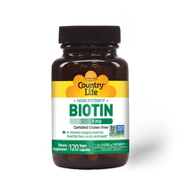 Витамины и минералы Country Life High Potency Biotin 5 mg, 120 капсул