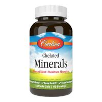 Витамины и минералы Carlson Labs Chelated Minerals, 180 капсул