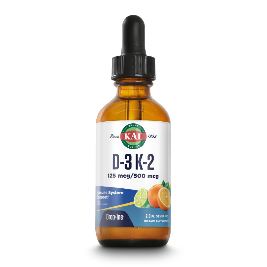 Вітаміни та мінерали KAL Vitamin D-3 K-2 Drop, 59 мл