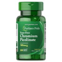 Витамины и минералы Puritan's Pride Chromium Picolinate 500 mcg Yeast Free, 100 таблеток
