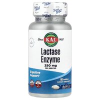 Натуральная добавка KAL Lactase Enzyme 250 mg, 60 капсул