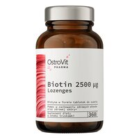 Витамины и минералы OstroVit Pharma Biotin 2500 mcg, 360 пастилок