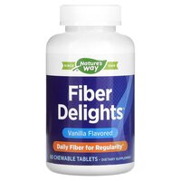 Натуральная добавка Nature's Way Fiber Delights, 60 жувальних таблеток