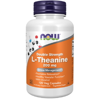 Аминокислота NOW L-Theanine 200 mg, 120 вегакапсул