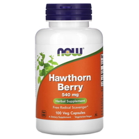 Натуральная добавка NOW Hawthorn Berry 540 mg, 100 вегакапсул