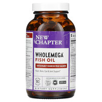 Жирные кислоты New Chapter Wholemega Fish Oil, 180 капсул