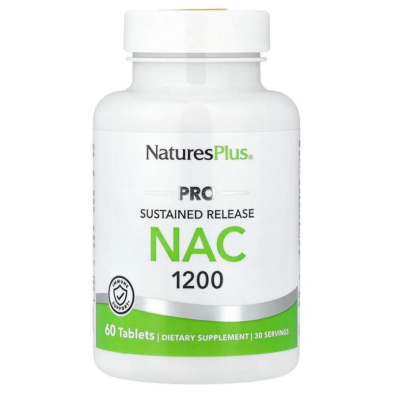 Аминокислота Natures Plus PRO NAC 1200 mg, 60 таблеток