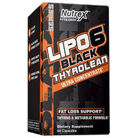 Жироспалювач Nutrex Research Lipo-6 Black Thyrolean, 60 капсул