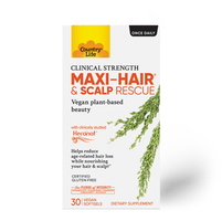 Натуральная добавка Country Life Maxi-Hair and Scalp Rescue, 30 капсул