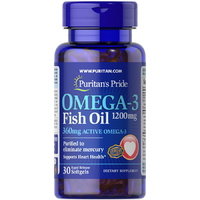 Жирні кислоти Puritan's Pride Omega 3 Fish Oil 1200 mg, 30 капсул