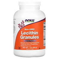 Натуральная добавка NOW Lecithin Granules, 454 грамм
