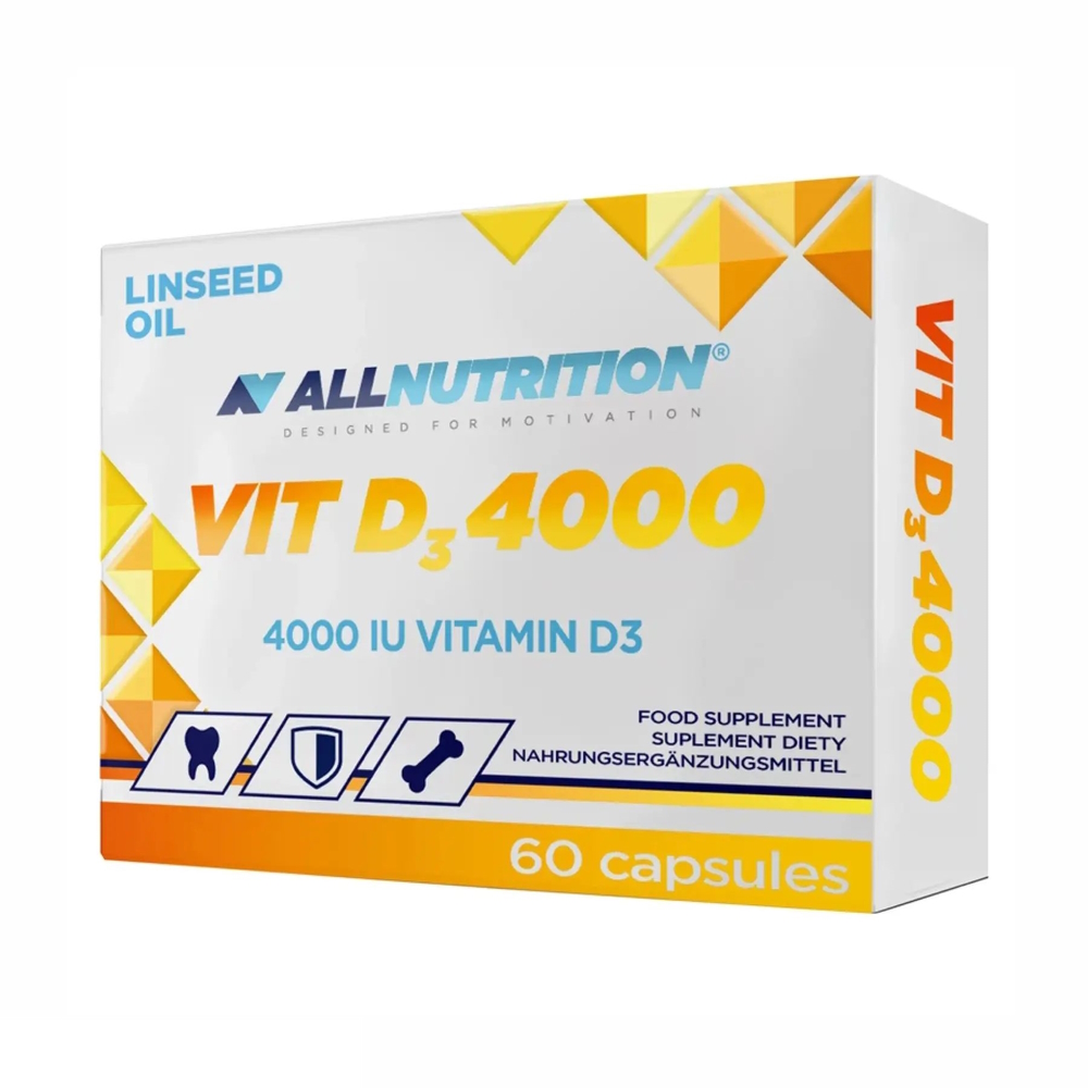 Вітаміни та мінерали AllNutrition Vitamin D3 4000 IU, 60 капсул