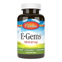 Витамины и минералы Carlson Labs E-Gems 100 IU, 250 капсул