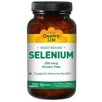 Витамины и минералы Country Life Selenium 200 mcg, 90 таблеток