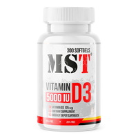 Витамины и минералы MST Vitamin D3 5000 IU, 300 капсул
