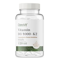 Витамины и минералы OstroVit Vege Vitamin D3 4000 +K2, 120 вегакапсул